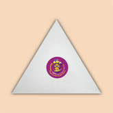 12-Inch White Triangle Canvas Board